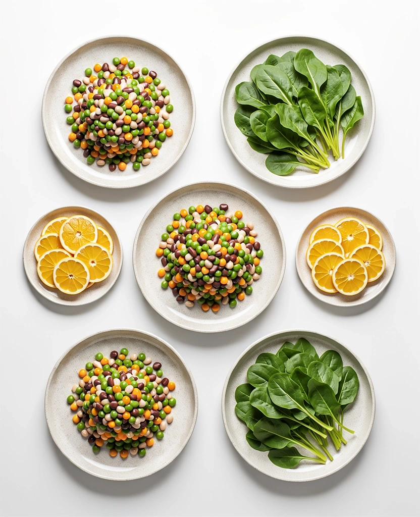 Ingrédients frais pour un équilibre nutritionnel